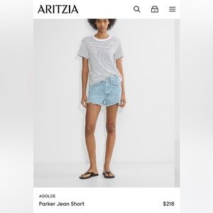 AGOLDE Parker Jean Short - Swapmeet Blue